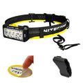 Nitecore HU2000 2000 Lumen Work Headlamp, Compatible with External USB-C Power Sources, with White and Red LEDs for Industrial M