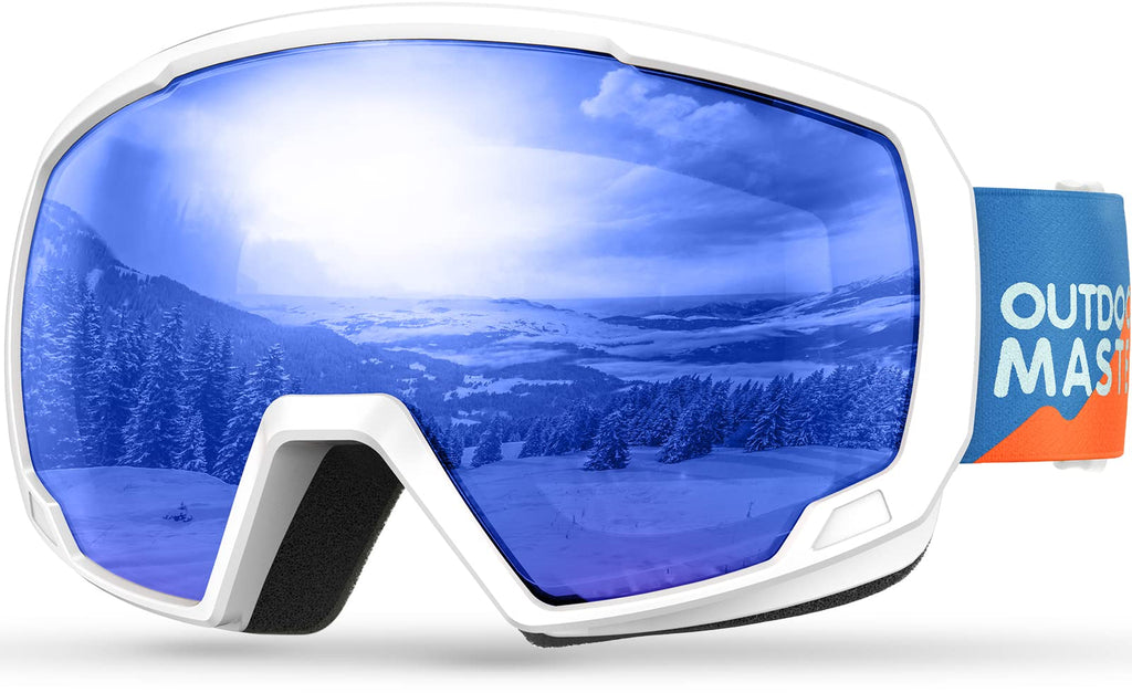 OutdoorMaster Kids Ski Goggles, Snowboard Goggles - Snow Goggles for Kids,Youth with Anti-Fog 100% UV Protection Spherical Lens 