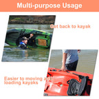 Hlogree Kayak Handles 2 Pack,Orange Kayak Carry Handle With Rivets,Kayak Replacement Handles,Kayak Handles For Emotion/Pelican/H