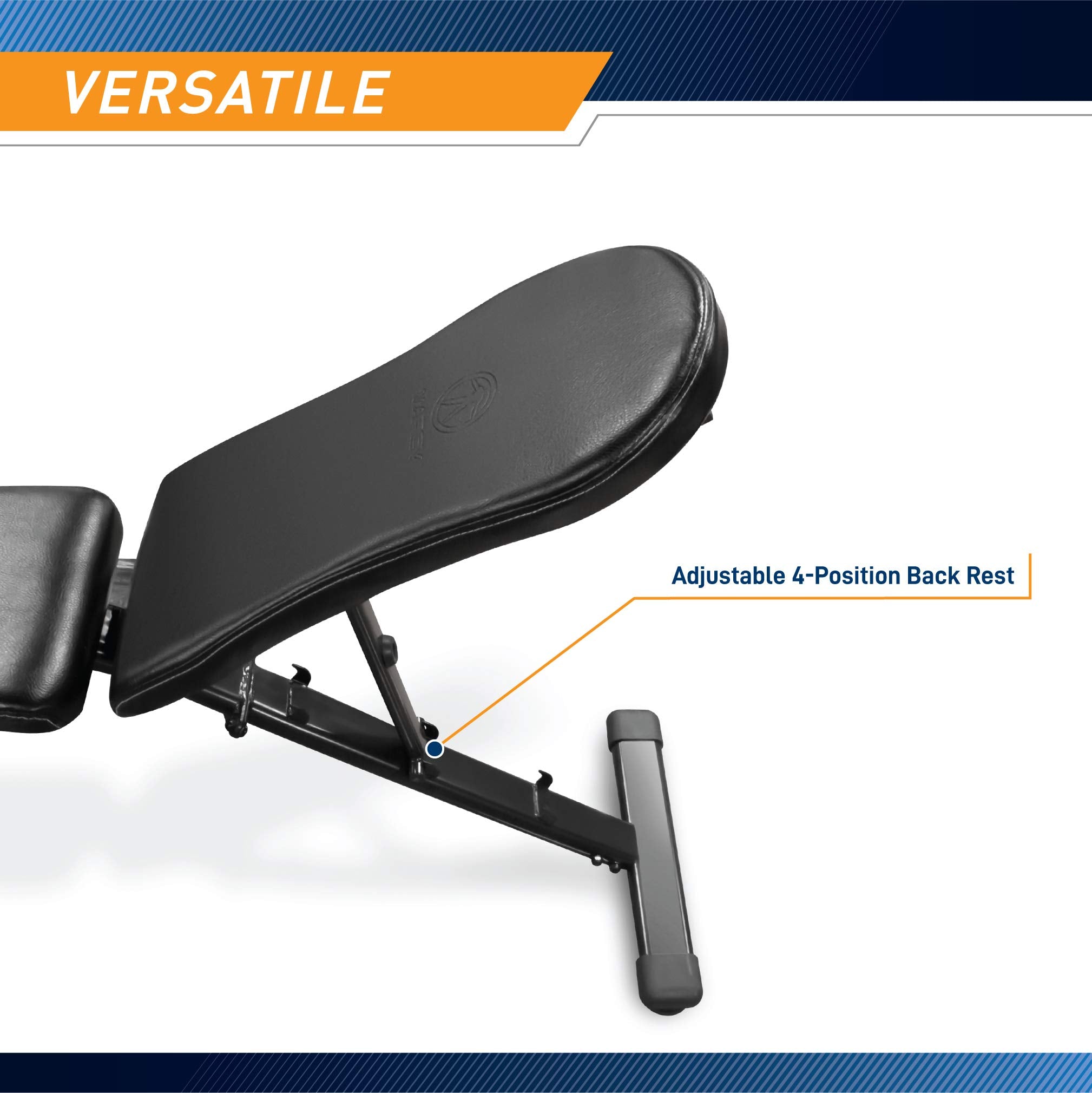 Marcy Multi-Purpose Adjustable Workout Utility Weight Bench For Full Body Upright, Incline, Decline, And Flat Exercise Sb-228 ,