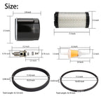 10L0L Golf Cart Tune Up Kit And Drive & Starter Belt Kit Fit Ezgo Txt Rxv 2008-2011 Gas Models With Kawasaki Motor,Oem# 606136,