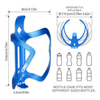 Cnc Bike Water Bottle Holder, Bike Water Bottle Cage For Road Bike/Mountain Bike,2-Pack,Blue