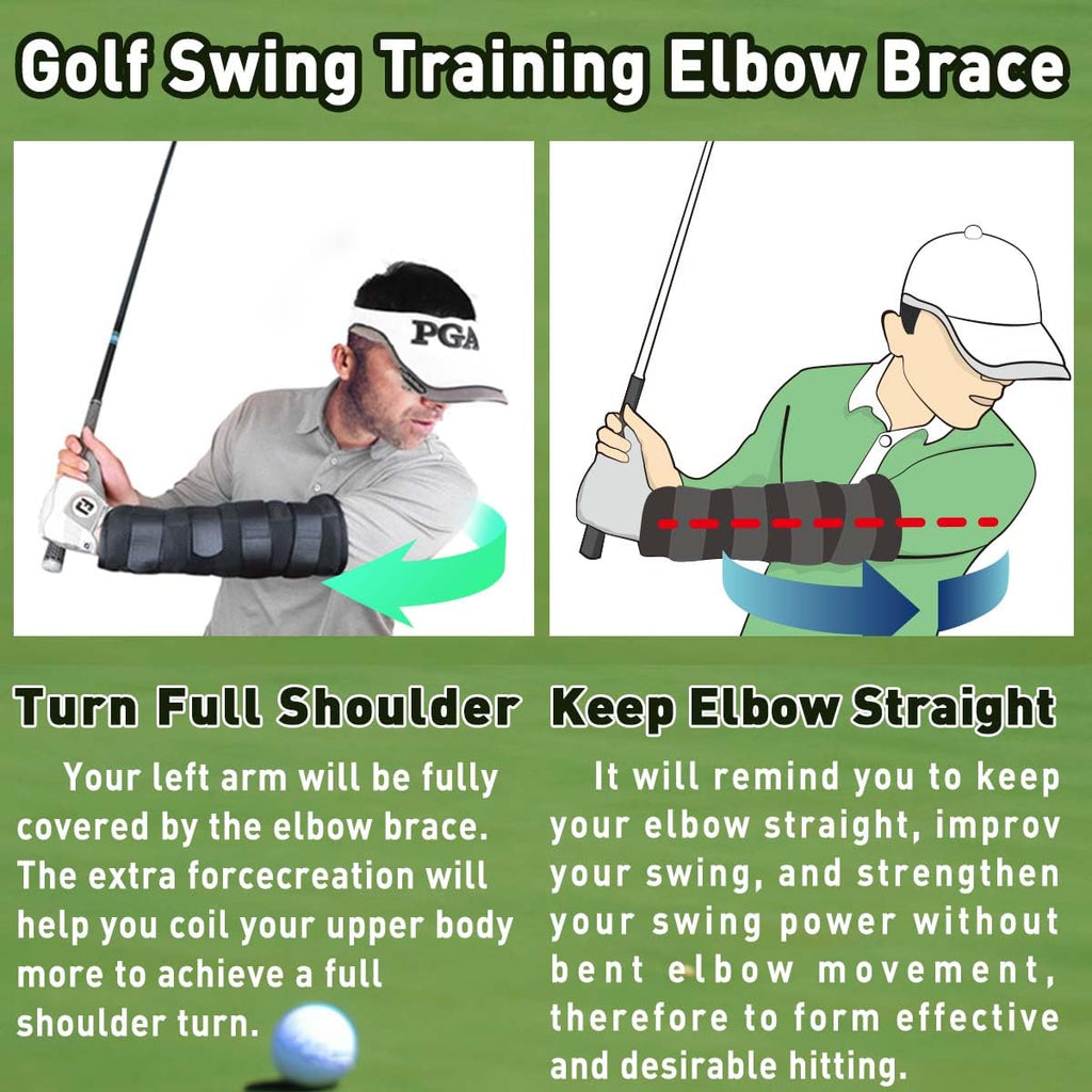 Golf Swing Training Elbow Brace, Straight And Turn Arm Golf Swing Trainer Golf Swing Trainer, Perfect For Amend Chicken Wings An