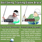 Golf Swing Training Elbow Brace, Straight And Turn Arm Golf Swing Trainer Golf Swing Trainer, Perfect For Amend Chicken Wings An