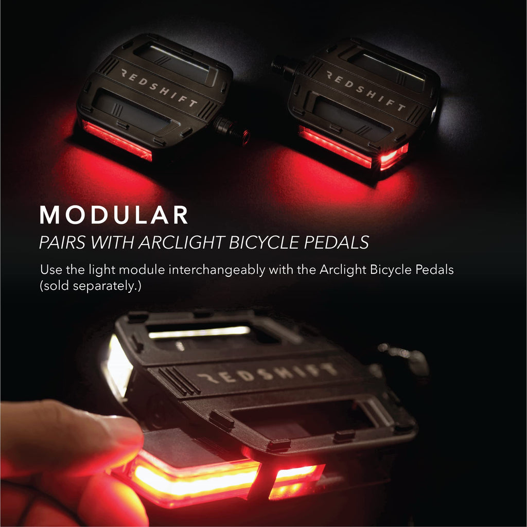 Redshift Arclight Led Bicycle Light, Dual-Color, Front-Rear Bike Light And Mount For Day And Night Riding, 36+Hr Battery Life, A