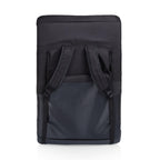 Oniva - A Picnic Time Brand Ventura Reclining Stadium Seat With Back Support - Bleacher Seat - Beach Floor Chair, (Black)