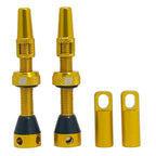 Bwshlf Gloden Tubeless Presta Valve Stem 40Mm  44Mm, Super Light Alloy Presta Valve Stem Kit With Valve Core Remover Tool And Va