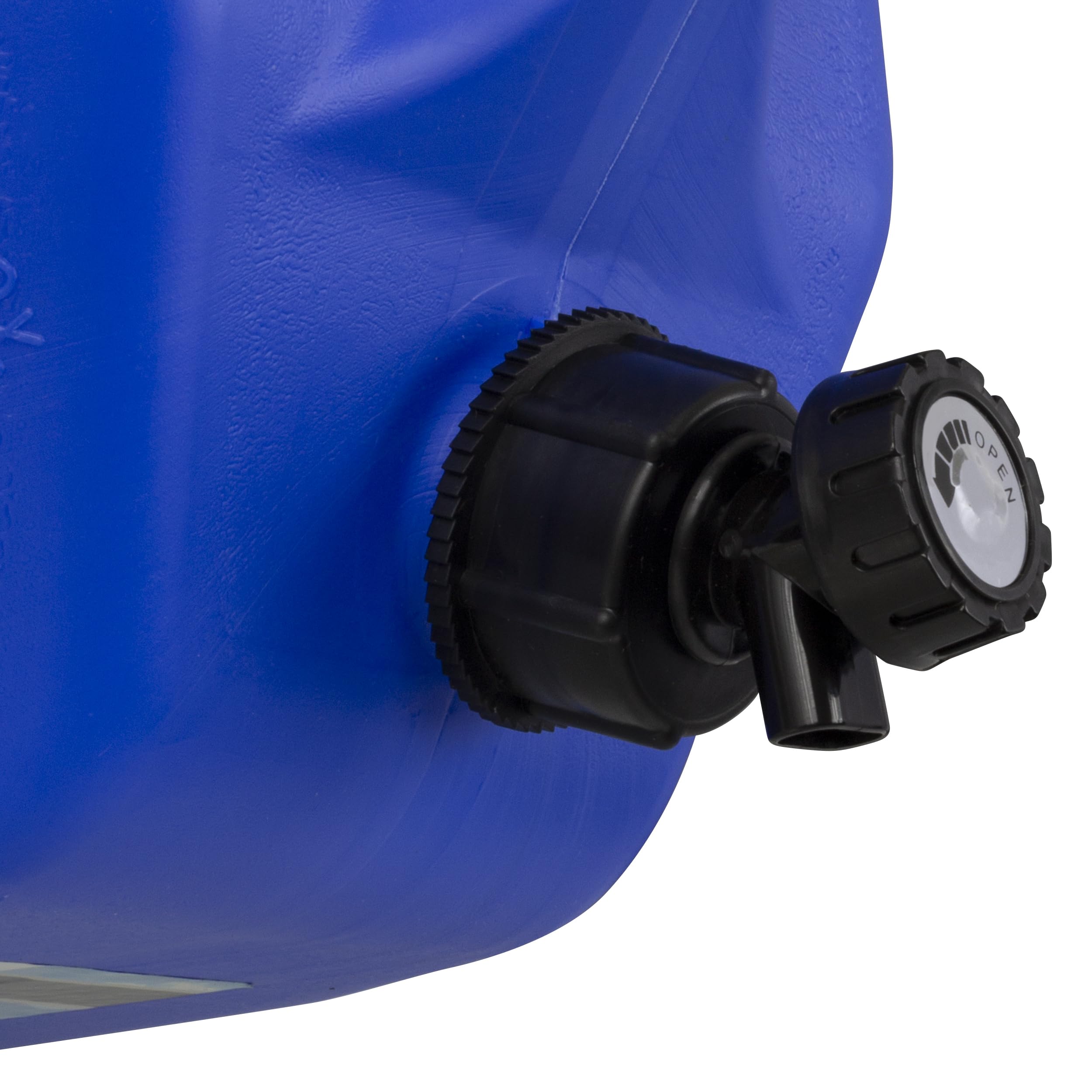 Scepter Flow Control 5 Gallon Water Jug With Spigot, Leak-Proof Heavy Duty Water Can For Camping Supplies, Storage, Hurricanes A
