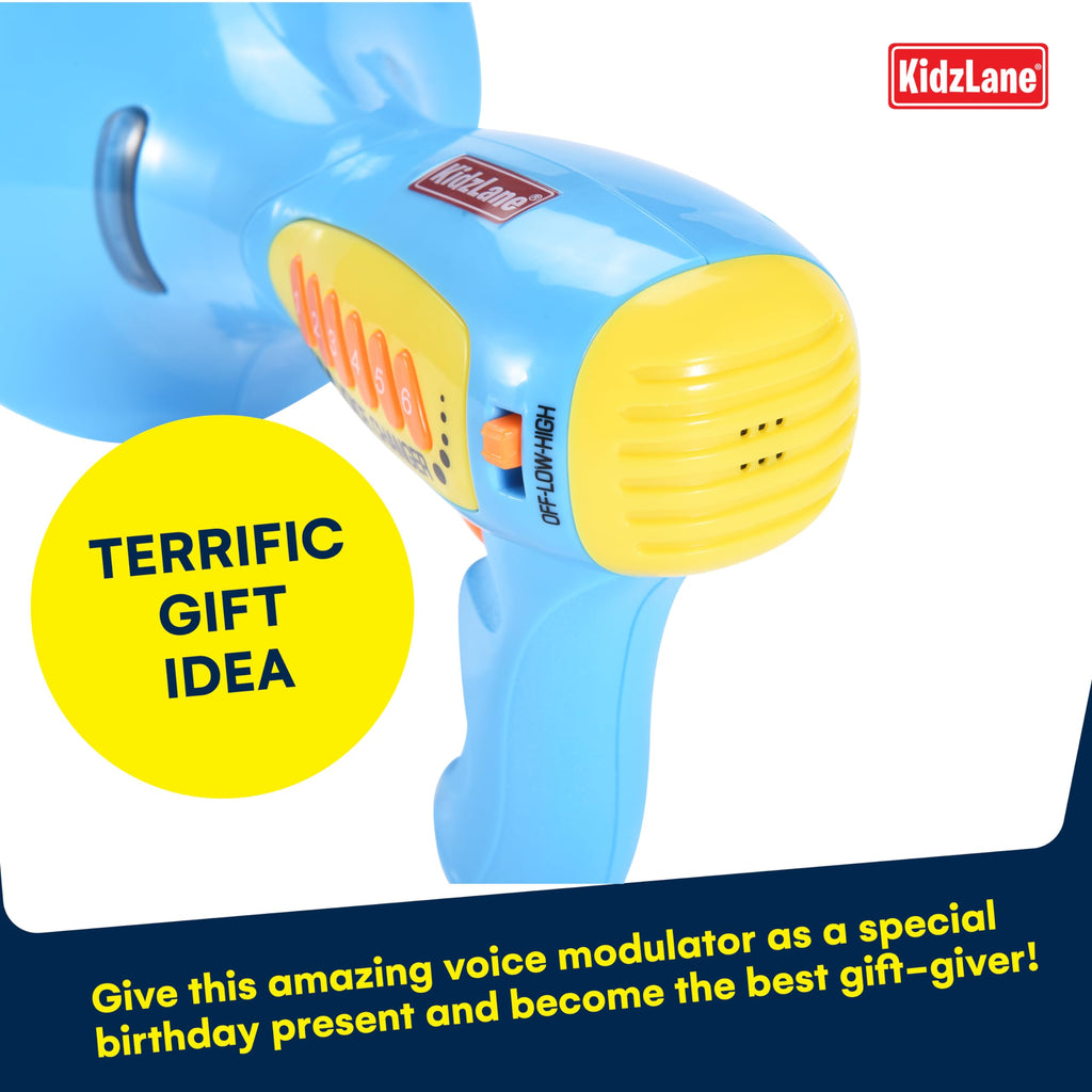 Kidzlane Voice Changer For Kids  Kids Megaphone For Kids Function, Led Lights, And 5 Different Sound Effects  Kids Voice Changer