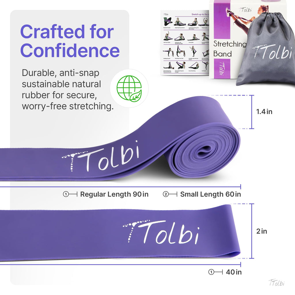 Stretch Bands For Dancers - Flexibility & Ballet Stretching Band, Dance Equipment For Splits & Strength, Ideal Stuff For Ballet,