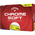 Callaway Golf 2026 Chrome Soft 360 Stripe Golf Balls 1-Dozen [White-Yellow Stripe]