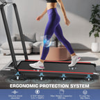 Ancheer Folding Treadmill With Incline, 2.5Hp Under Desk Treadmill For Home, 300Lbs Low Noise Walking Pad With Remote Control An