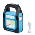 1 Pack 3 in 1 Solar USB Rechargeable Brightest COB LED Camping Lantern, Charging for Device, Waterproof Emergency Flashlight LED