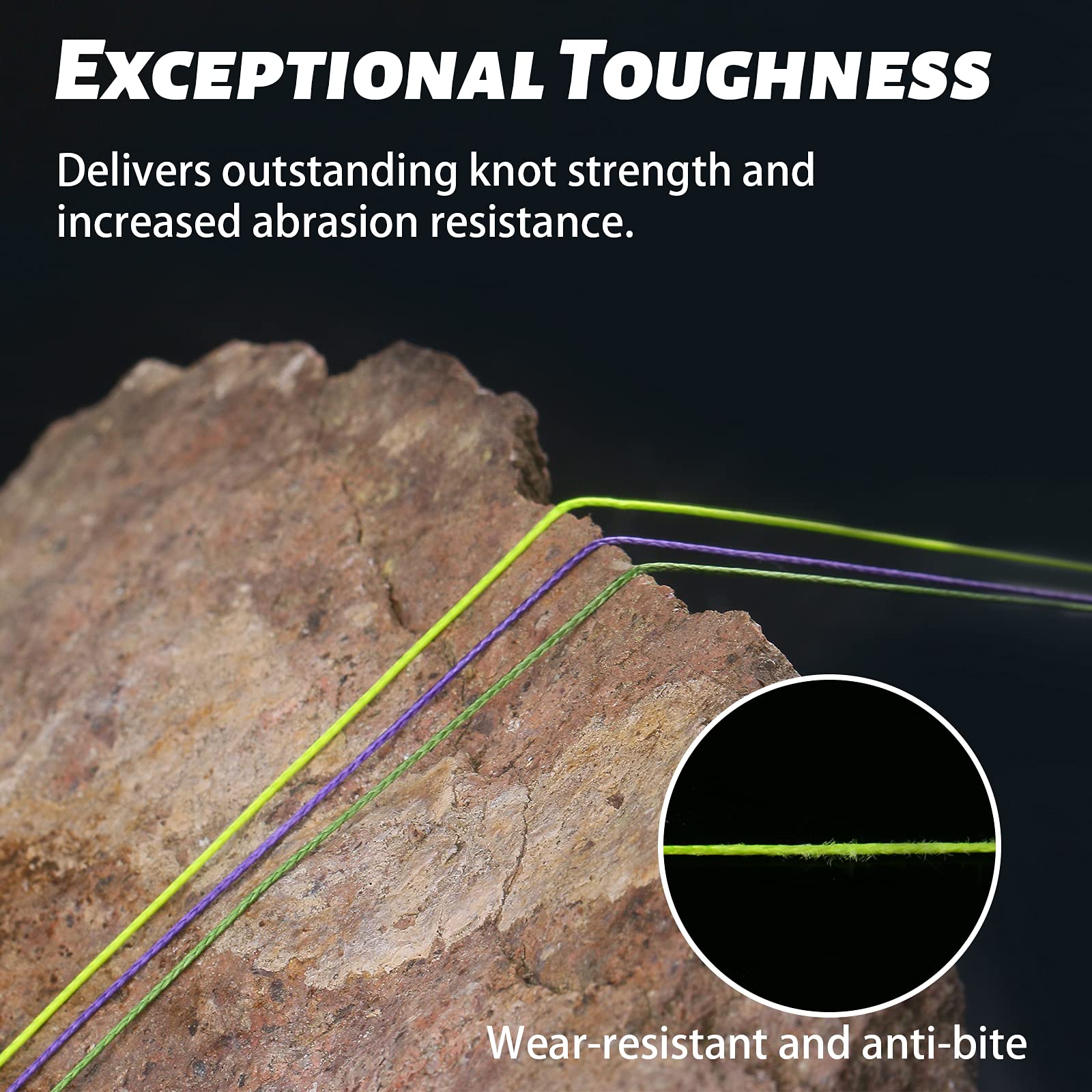 Angryfish 4 Strands 300M/327Y Or 500M/547Y-Super Strong Braided Fishing Line-Abrasion Resistant-Zero Stretch-Small Diameter-Supe