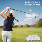Joyberg 24 Packs Practice Golf Balls For Backyard, 42Mm Hollow Sports Plastic Golf Balls Bulk, Swing Practice Golf Practice Ball