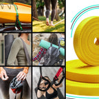 Teceum 1 Inch Webbing - Honey Yellow - 10 Yards - 1    Webbing For Climbing Outdoors Indoors Crafting Diy Nw