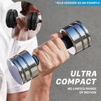 Adjustable Dumbbell Set 10Lb Pair (5Lb7Lb8Lb10Lb) Set Of 2 Steel Dumbbells Chrome Weights With Foam Handles Home Gym Workout (St