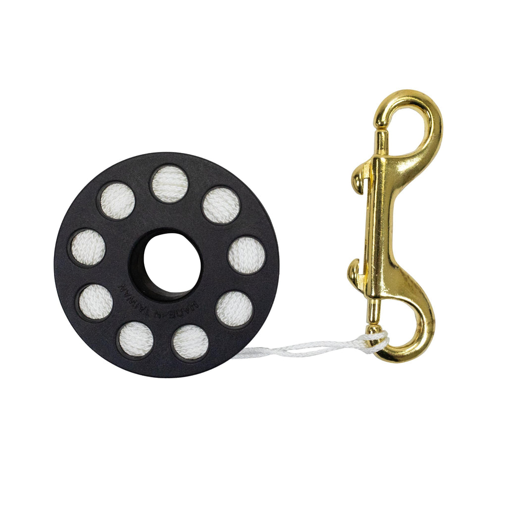 Scuba Choice Scuba Diving Compact Finger Spool, 150, White Line