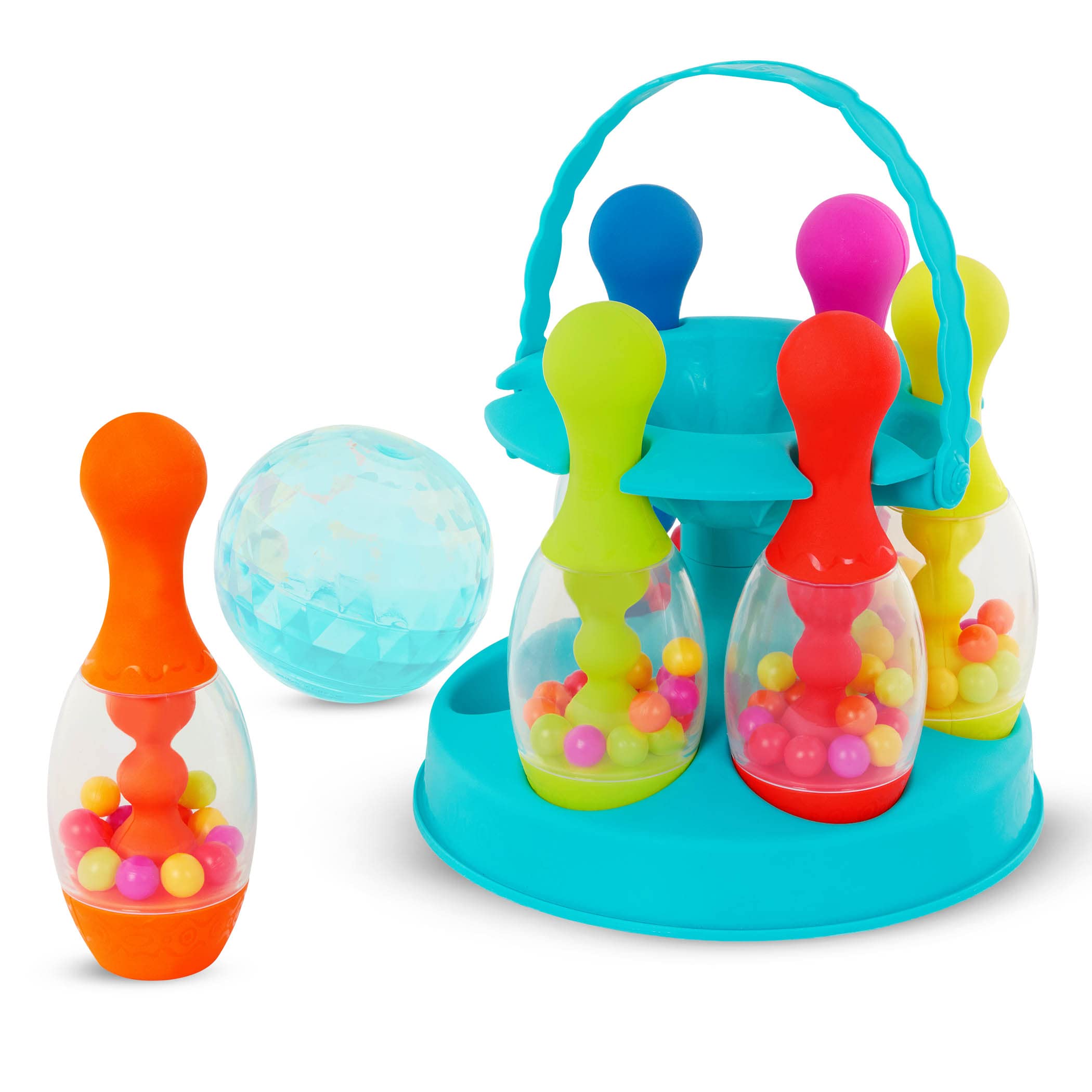 B. toys - Lets Go Bowling! - Sports and Outdoor Fun Playset - Indoor & Outdoor Game - Play Set for Toddlers, Kids - 2+ Years
