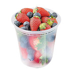 Glotoch 24 Pack 32 Oz (4 Cups) Plastic Food And Drink Storage Containers Set With Lids - Microwave, Freezer  Dishwasher Safe Eco