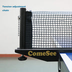 Comesee Professional Table Tennis Ping Pong Net Post Set Strength Screw Clamp With Net Clip Insert, 1.5 Inch Width Grip Holder,