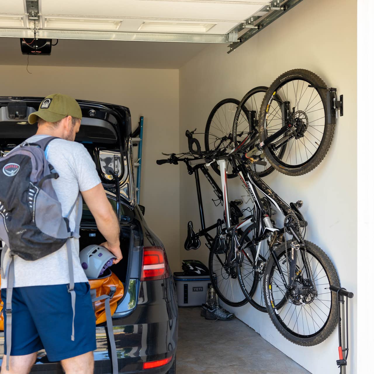 Storeyourboard Swivel Bike Wall Rack Garage Hanger Hook