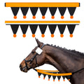 SATINIOR 2 Pcs Halloween Rein Covers for Halloween Horse Costume Accessories with Orange Balls Holiday Festive Decor Equestrian 