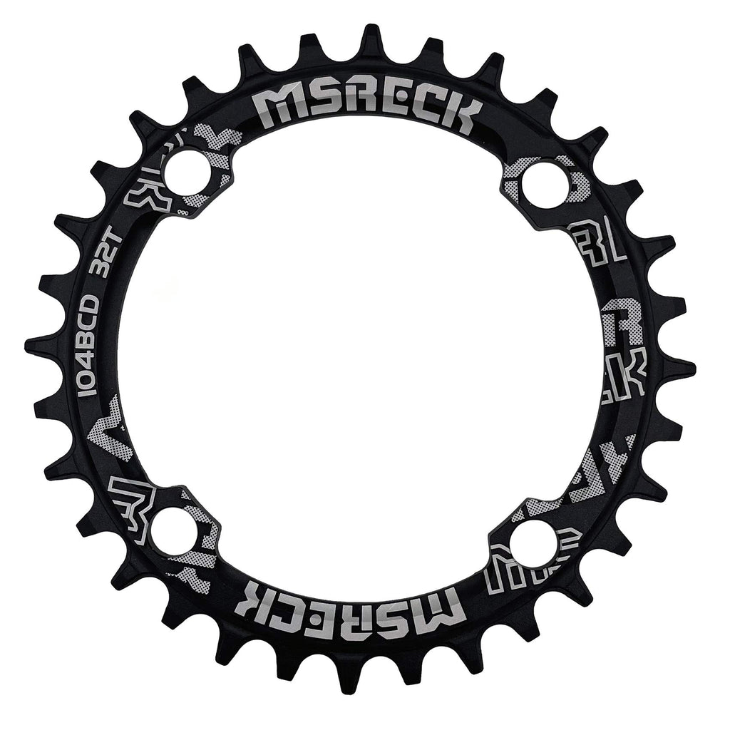 Msreck Round Oval Chainring 104 Bcd 32T 34T 36T 38T 40T 42T 44T 46T 48T 50T 52T Narrow Wide Single Chain Ring For Road Bikes, Mo