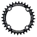 Msreck Round Oval Chainring 104 Bcd 32T 34T 36T 38T 40T 42T 44T 46T 48T 50T 52T Narrow Wide Single Chain Ring For Road Bikes, Mo