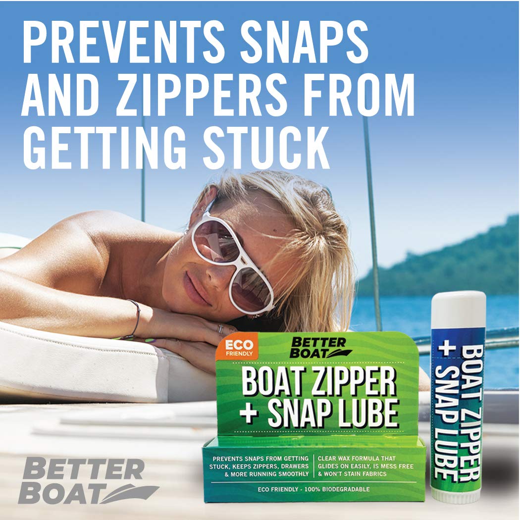 Zipper Wax  Zip Lube Marine Grade Zipper Lubricant Stick Zipper Lubricate With Ease Boat, Canvas, Bimini Snap, Metal Zippers, Ja