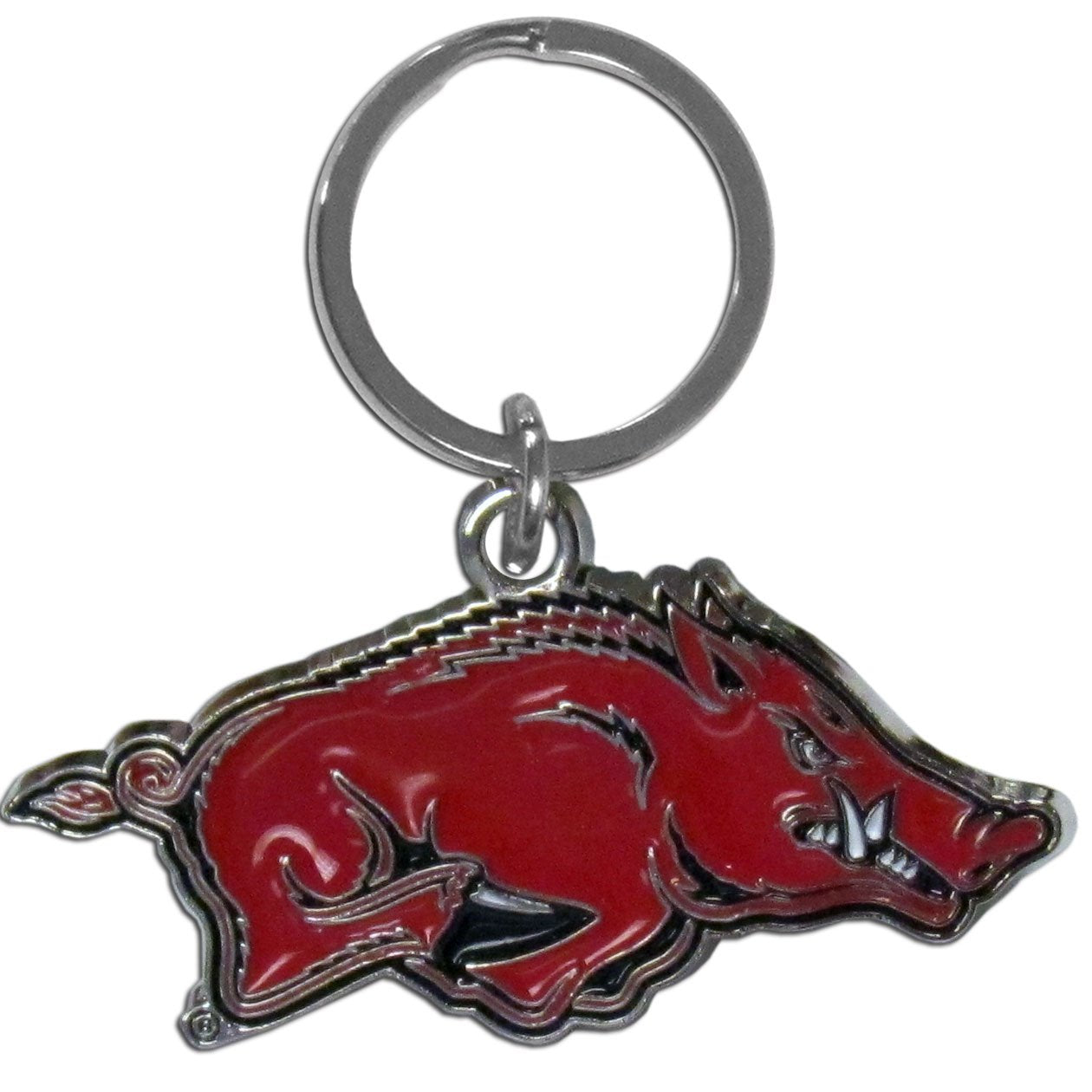 Ncaa Siskiyou Sports Fan Shop Arkansas Razorbacks Chrome & Enameled Key Chain One Size Team Colors