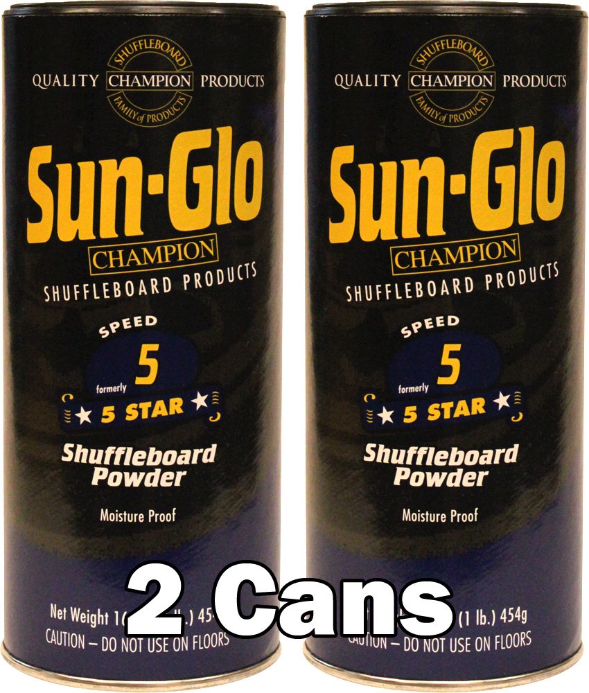 Sun-Glo #5 Shuffleboard Powder Wax (16 Oz.) (Pack Of 2)