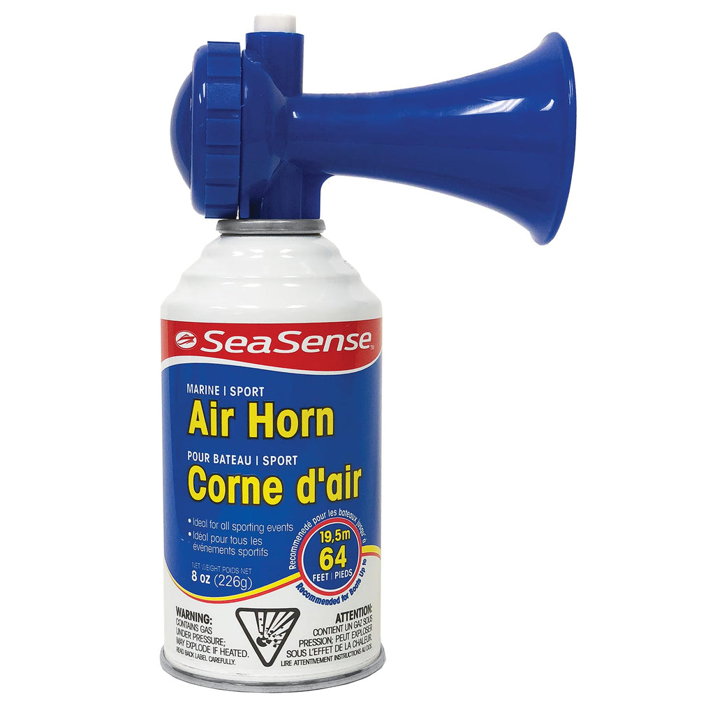 Seasense Air Horn - Jumbo Size (8 Oz), 127 Db - Loud 1 Mile Range, Meets Epa & Uscg Standards - Great For Boat & Marine Safety, 