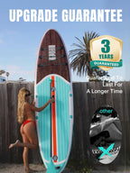 Niphean Inflatable Stand Up Paddle Board With Sup Accessories, Anti-Slip Eva Deck, 10   6       Inflatable Paddle Boards For Sur