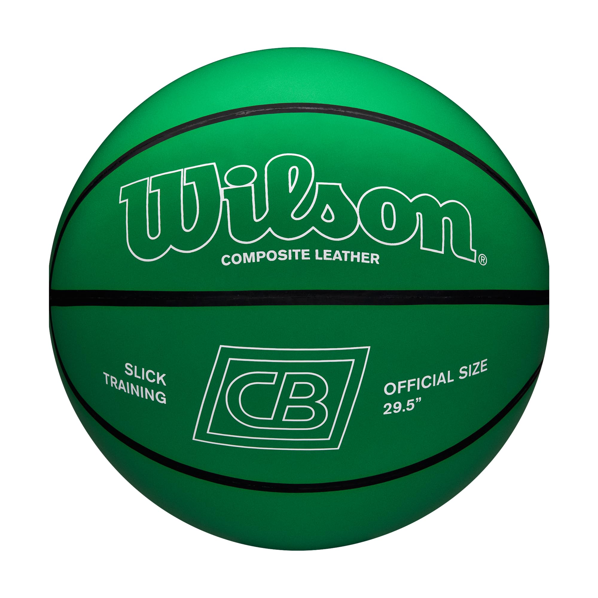 WILSON Chris Brickley Slick Training Basketball - Size 7, Green
