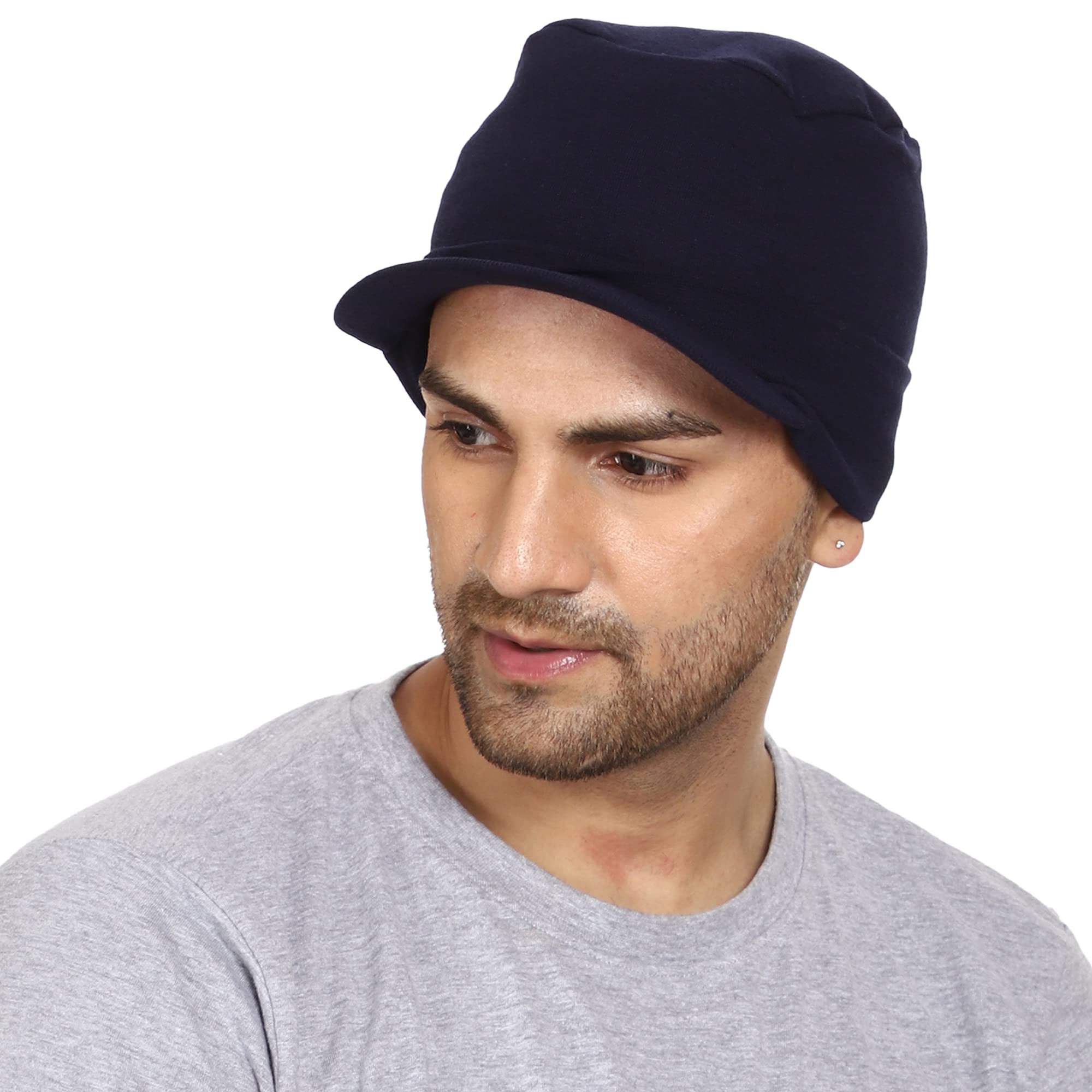 Gajraj Unisex Cotton Skull Cap (Navy)