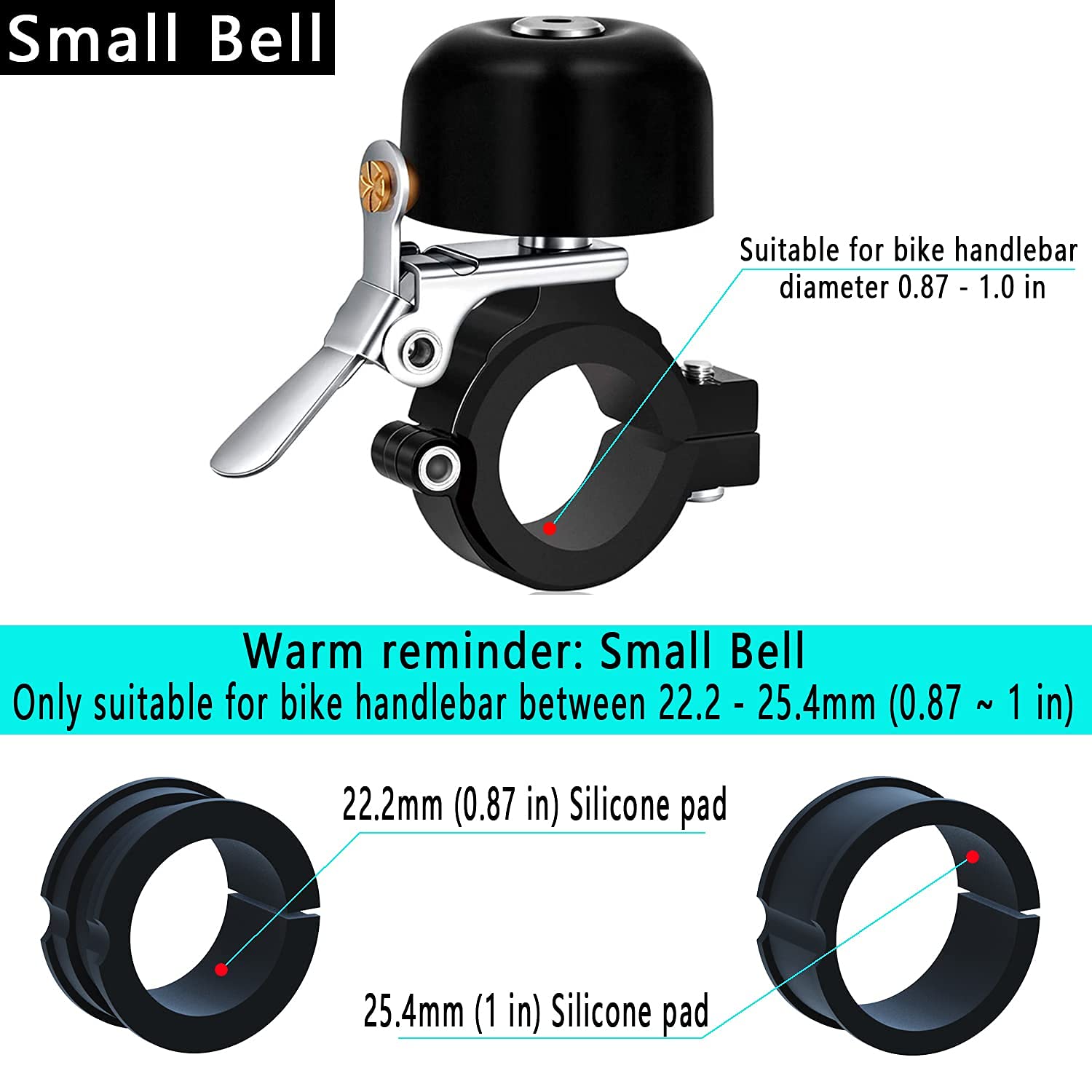 Greallthy Bike Bell Classic Brass Bicycle Bell, Bike Bells For Adults Kids, Loud Sound Bicycle Bells For Handlebars, Road Mounta
