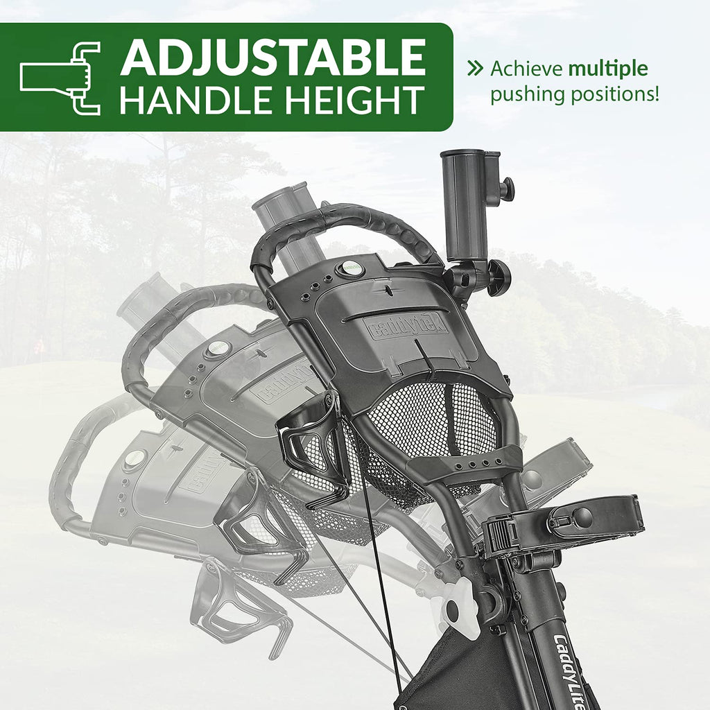 Caddytek Caddylite Ez V8 3 Wheel Golf Push Cart - Lightweight And Easy To Fold