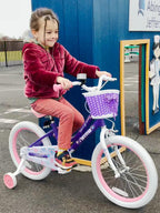 Joystar 16 Inch Girls Bikes Toddler Bike For 4 5 6 7 Years Old Girl 16'' Kids Bikes For Ages 4-7 Yr With Training Wheels And Bas