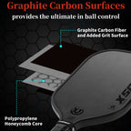 Xs Xspak Carbon Fiber Tournament Pickleball Paddle - Usapa Polypropylene Honeycomb Racket With Cushion Comfort Grip