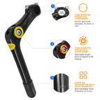 Relwears Black Quill Stem Adjustable 25.4Mm Alloy Alum 180Mm Reach 110 * 25.4 For Mountain Bike And Road Bike