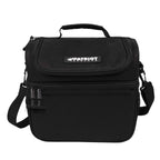 Patriot Coolers Duo Lunch Bag - 15 Can Lunch Cooler With Dual Compartments And Convenient Carry Strap (Black)