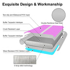 VOFiTNY Inflatable Gymnastics Mat with Tumbling Barrel, 13 Tumble Track Mats for Gymnastics, 3.3L x 2D Air Roller Gymnastics