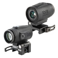 MEPROLIGHT Mepro MMX3 Red Dot Magnifier 3X Micro Lightweight, Compact, Weatherproof Magnifier Scope, Flip to Slide Mount, 2 Rubb