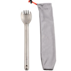 Core Element Pure Titanium 8.5'' Long Handle Spork Outdoor Ultralight Bushcraft Campfire Flatware For Camping Backpacking Great