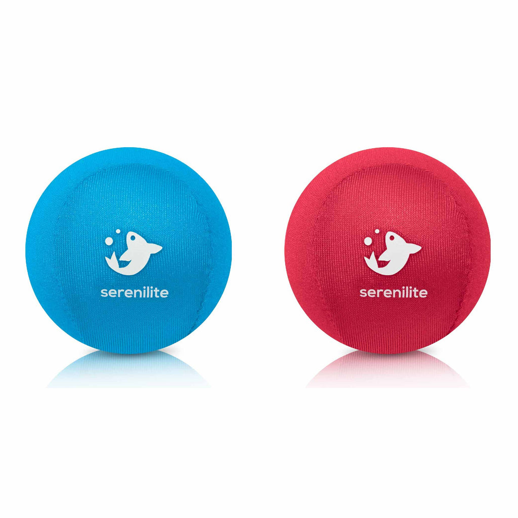 Serenilite 2 Ball Bundle Blue, Red, Stress Balls For Adults, Anxiety Relief Items, Grip Strength Trainer, Meditation Accessories