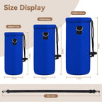Aupet Water Bottle Sling Carrier,Insulated Water Bottle Holder Bag Case Pouch For Boys Girls 500Ml Adjustable Shoulder Strap, Gr