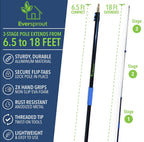 Eversprout Boat Hook Attachment For Extension Pole | Floats & Super Strong Design | Big Reach For Docking | Twists Onto 3/4-Inch