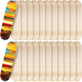 Meooeck 24 Pcs Blank Skateboard Decks Bulk 24 x 6 Inch Professional Maple Deck 7 Ply Double Tail Wooden Skate Deck Natural Plain