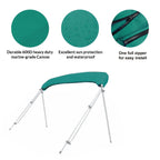 Savvycraft 4 Bow Bimini Replacement Top Canvas Cover 4 Bow 96'' L 73''-78'' W Teal Color